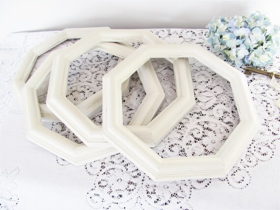 Picture Frame Set Vintage Octagon Frames Antique