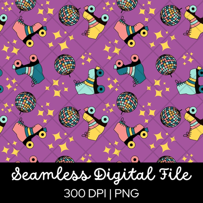 retro-roller-skate-disco-pattern-high-quality-png-300-dpi-seamless