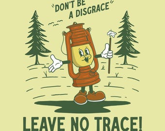 Retro leave no trace character PNG