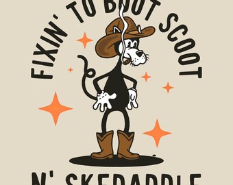 Boot Scoot n’ Skedaddle shirt design PNG