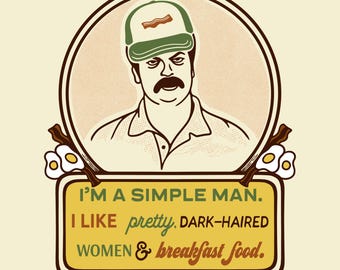 Ron Swanson Breakfast PNG
