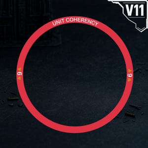9-inch Coherence Circle V11 – Customizable Wargaming Measuring Tool