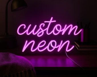 Letrero de neón LED personalizado, letrero con nombre personalizado, decoración de dormitorio