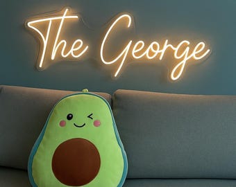 Letrero de neón personalizado con nombre, letrero iluminado con LED