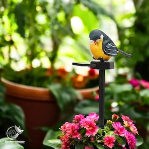Solar Bird Light Garden Stake, Resin Garden Statue, Attractive Solar Figurine, Backyard Decor