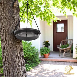 Hanging Bird Bath, Plastic Bird Feeder, Outdoor Bird Feeder, Backyard Decor