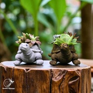 Turtle Succulent Planter – Resin Decorative Pot for Garden & Home Decor