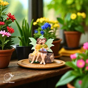 Small Fairy Statue, Pot Decoration, Resin Garden Ornament, Perfect Gift for Garden Lovers