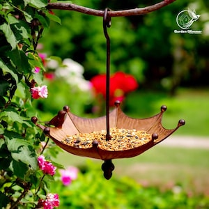 Metal Bird Feeder, Vintage Bird Bath, Birdbath Garden Decoration, Outdoor Birdfeeder