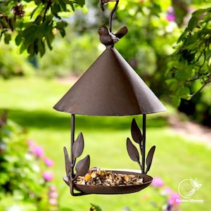 Metal Bird Feeder, Vintage Bird Bath, Birdbath Garden Decoration, Outdoor Birdfeeder