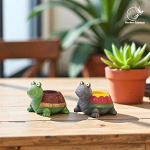 Turtle Succulent Planter Pot, Attractive Succulent Pot, Decorative Planter, Plant Lover Gifts