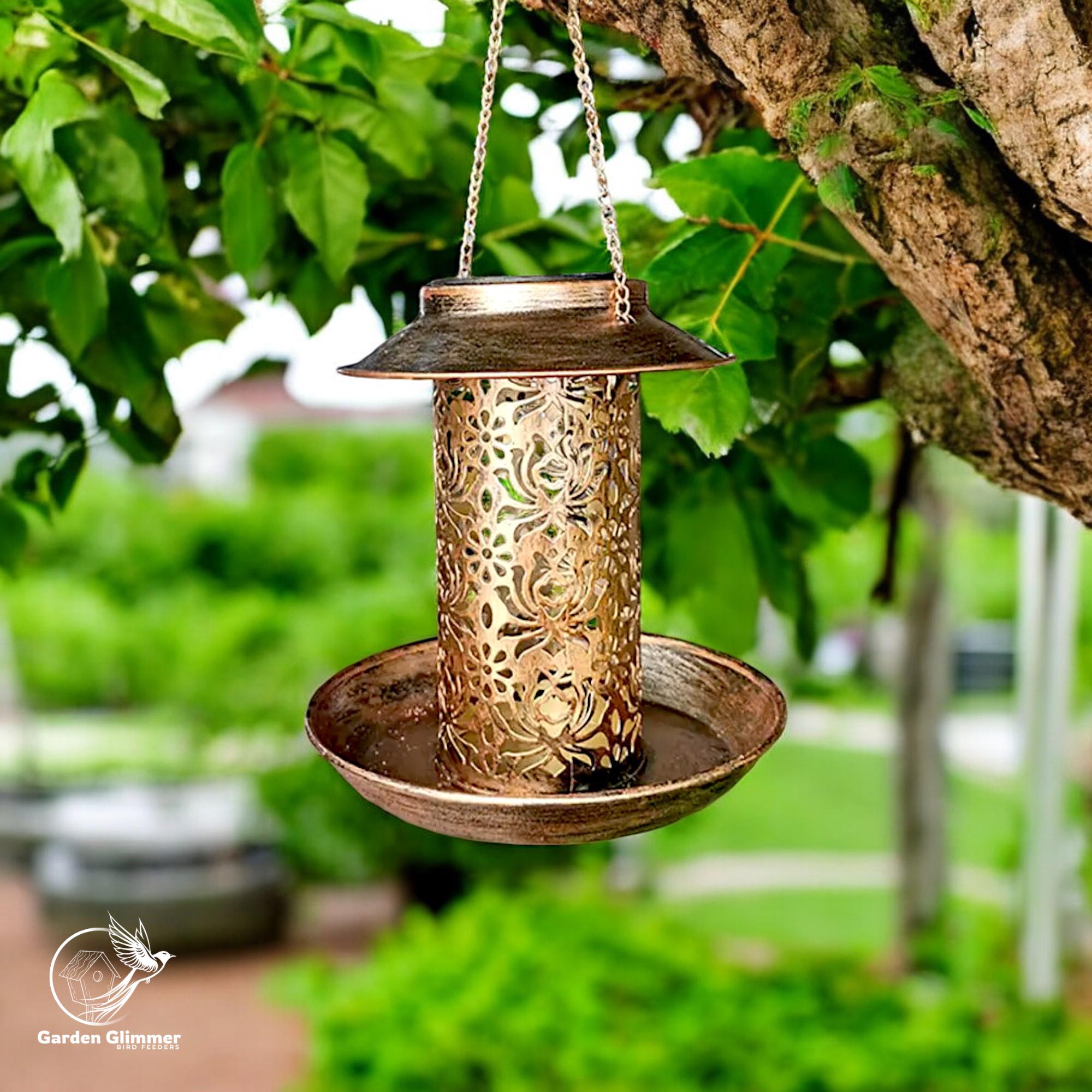 Vogelhäuschen Aus Metall Mit Sichtfenster – Für Sonnenblumenkerne, Grün, Einfach Zu Reinigen