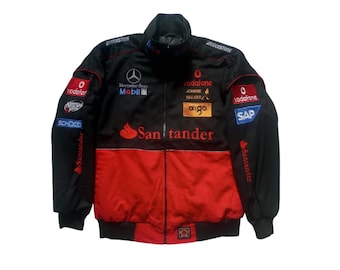 Chaqueta vintage Mercedes Benz Vodafone Santander Racing unisex talla XL