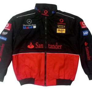 Vintage Mercedes Benz Vodafone Santander Racing Jacket Size XL