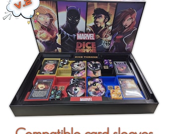 STL files – 3D insert for Marvel's Dice Throne – Compatible with original boxes