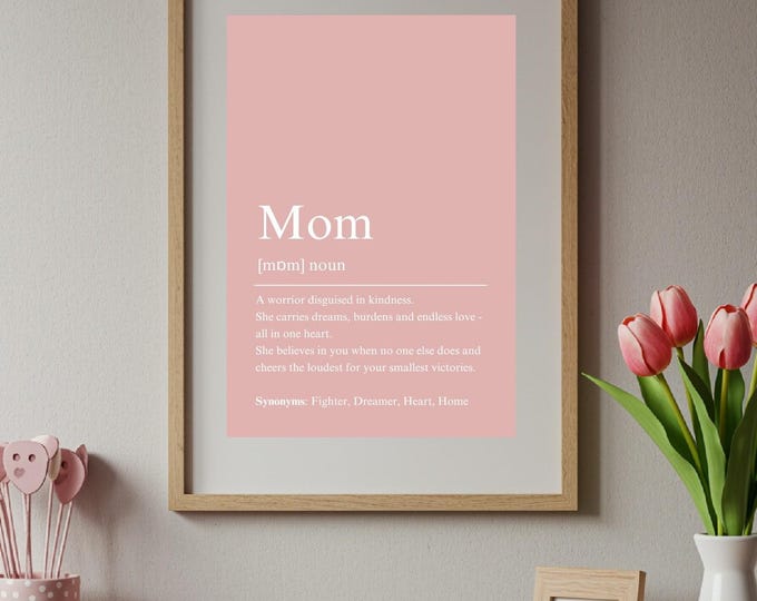 Mothersday, Muttertag, Mom, Mother, Present, Digital, Wall Art, Poster, Room Decor, Decoration, Digital Poster,