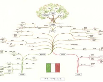 Custom Ilustrated Genealogy Trees