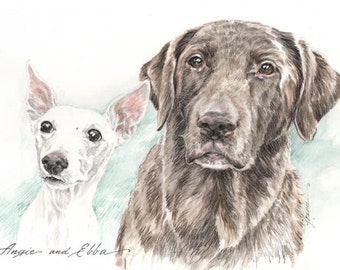 Custom Illustrated Pet Portraits