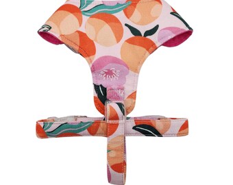 Custom Handmade Adjustable Dog Harness - Citrus Spritz