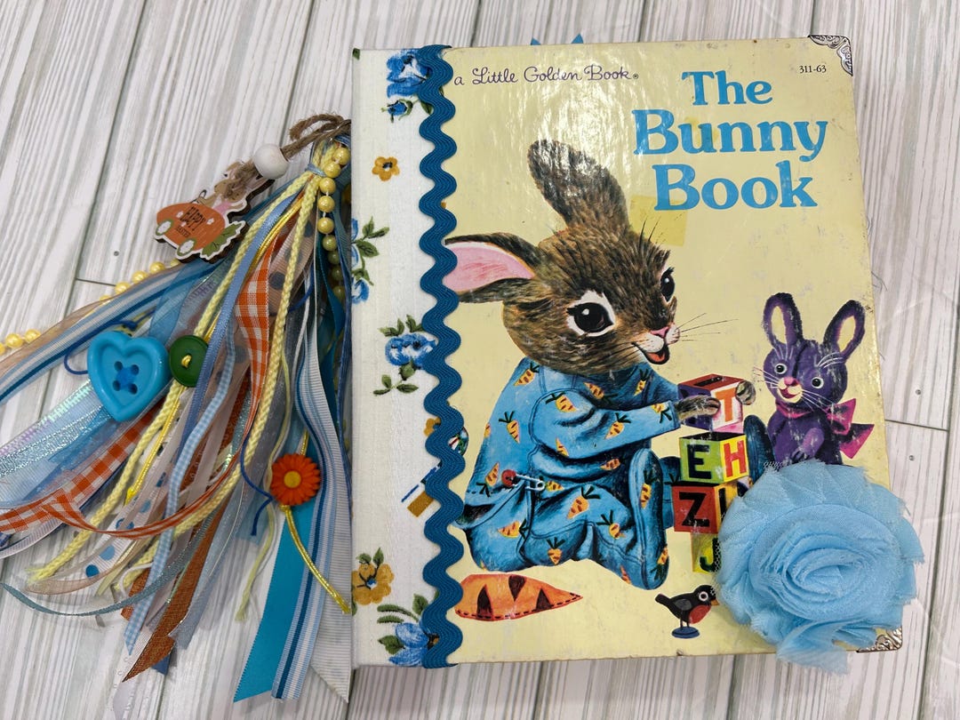 Little Golden Book (LGB) the Bunny Book Journal Spring/easter - Etsy