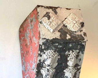 Extra Large Antique French Zinc Corbel, Architectural Salvage (43" Tall)
