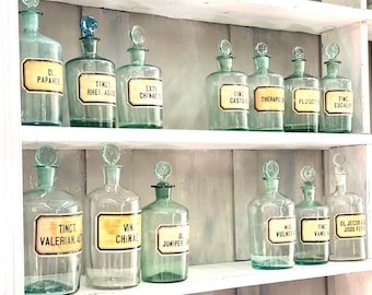 Apotheker große Flaschen Apotheke, klare Apothekerflasche, klare Vintage Flasche