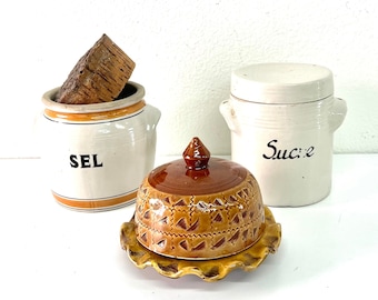 Vintage French Sucre, SEL, Butter saver