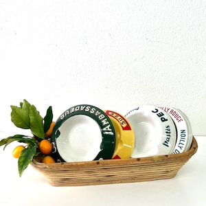 Vintage French ashtrays, French Tip Trays, French Bistro