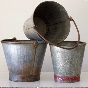 French Farm Bucket, French Pail, French Zinc Pail or Bucket