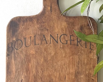 BOULANGERIE Bread Board, Reclaimed Wood Cheese Board, French Charcuterie