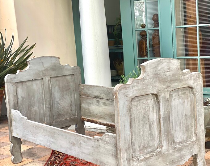 Antique French Wooden Bed French Antique Wood Daybed Antique Etsy