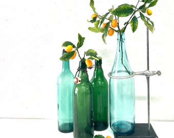 Vintage Provence Bottle with Porcelain top, Water Bottle, Wine Bottle, Lemonade