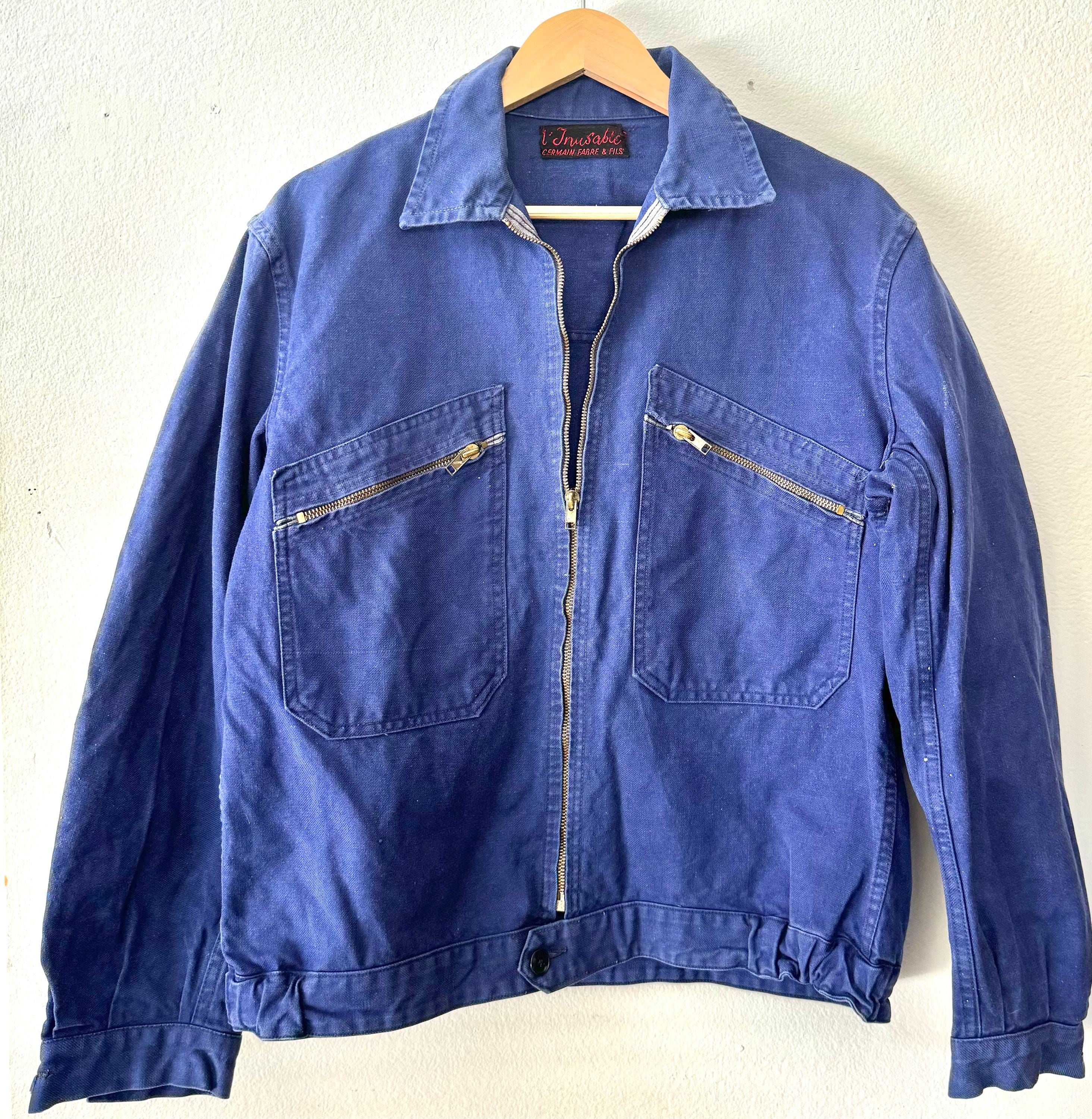 Vintage French Workman's Jacket, Paratrooper Style - Etsy