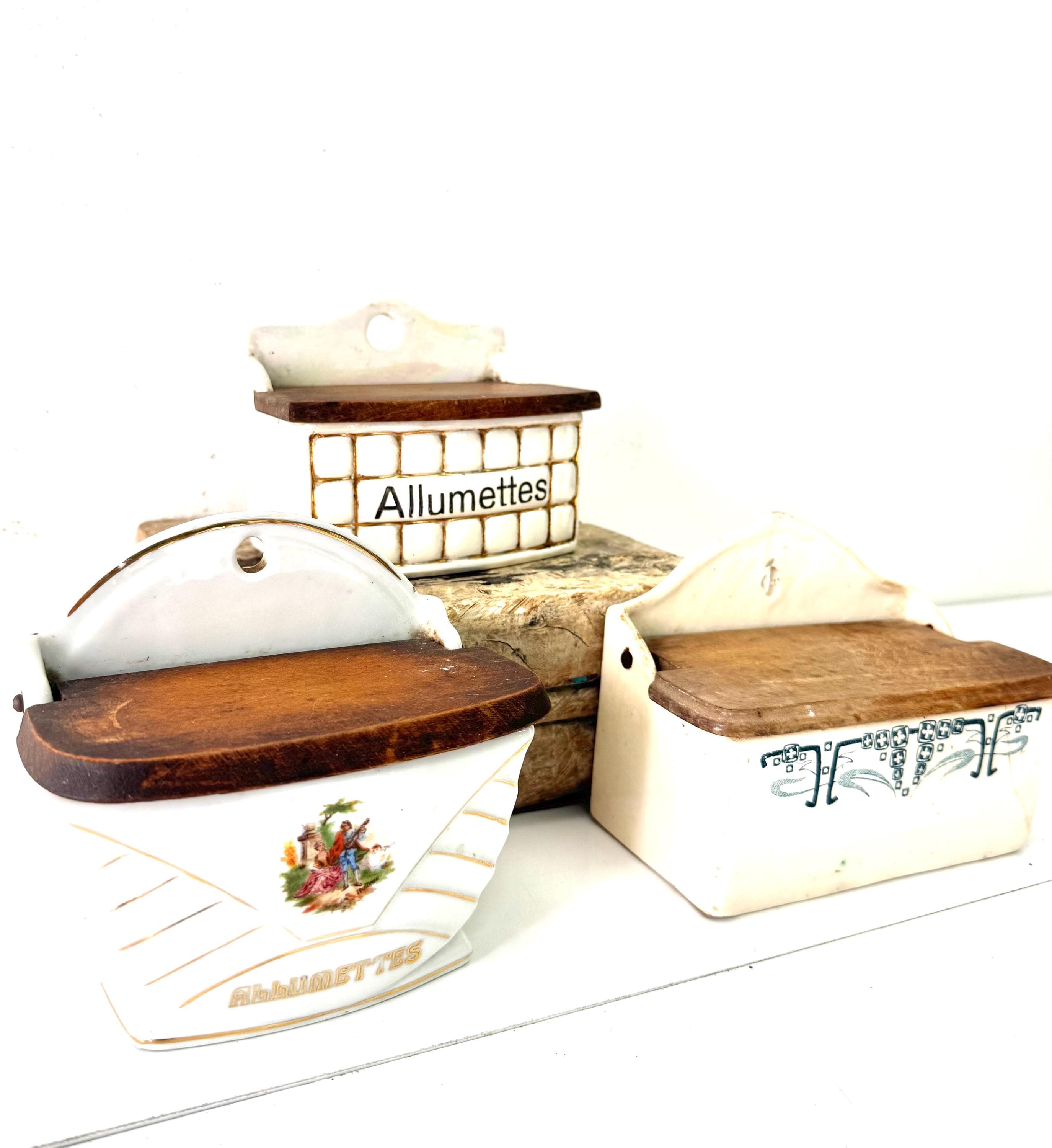 アンティーク マッチ ホルダー 入れ アリュメット りんご マッチ付き