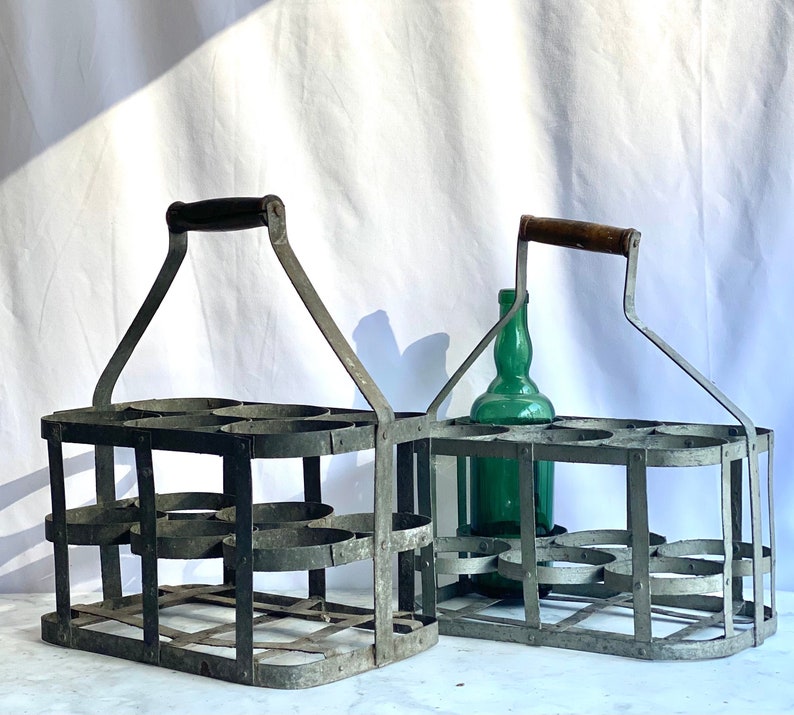 Vintage French Bottle Holder Wine Bottle Holder Provence Etsy