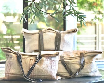 Handmade French Tote Bag,   Market Bag, Dhurrie Rug, Large Handbag, Yoga Bag, Diaper Bag