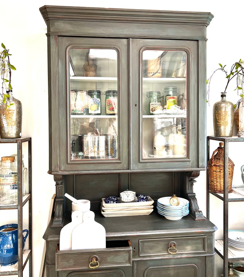 Vintage French Hutch Library Hotel Hutch Etsy