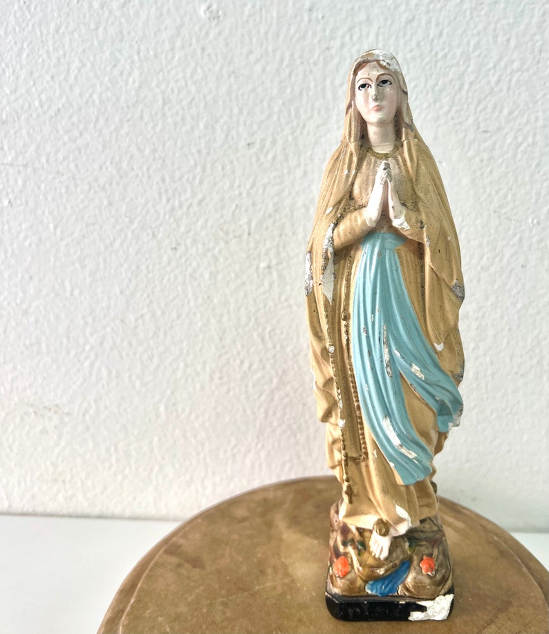 Collection of vintage French Statues, Mary, St Teresa, Virgin Mary 2)