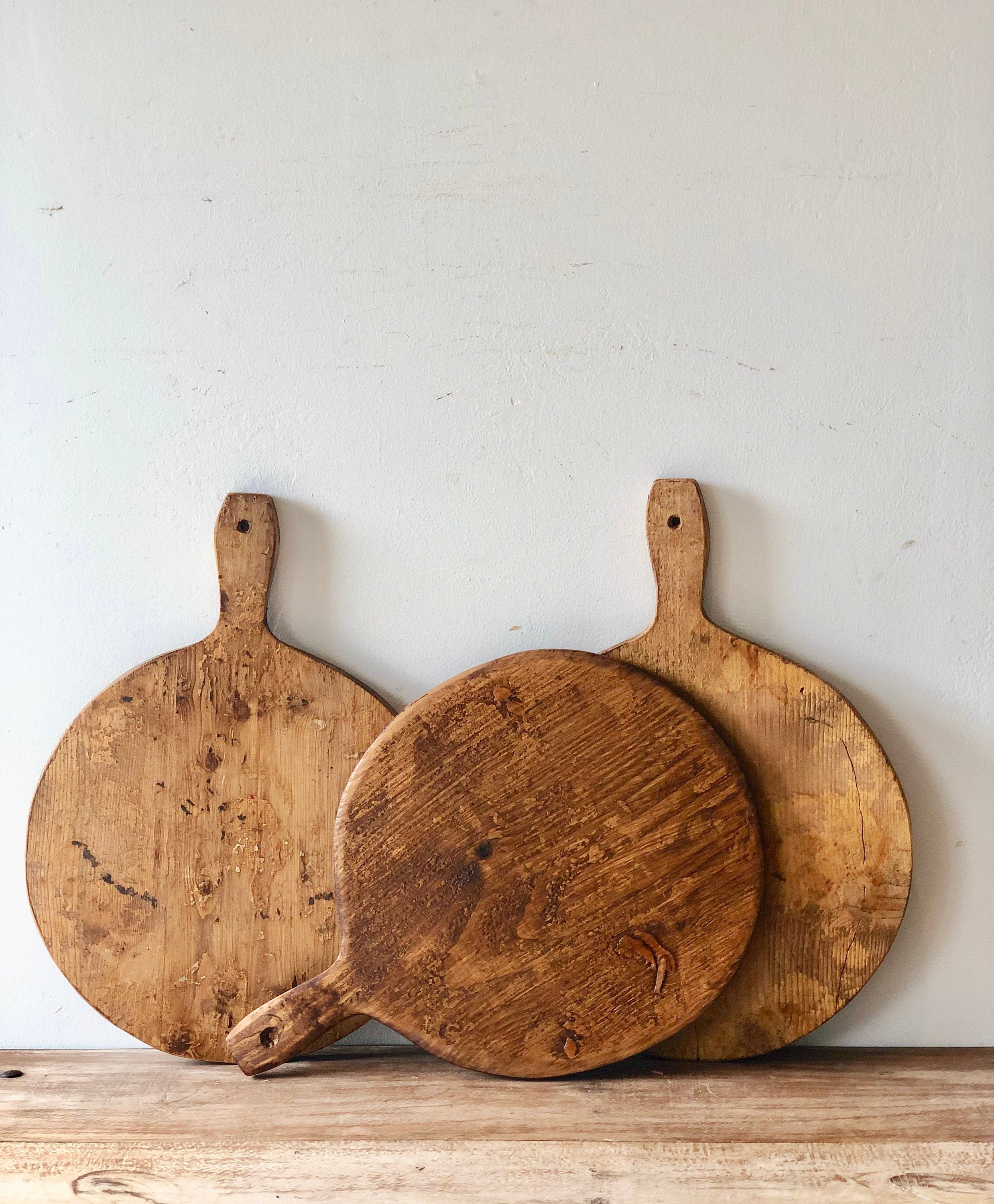 Set of Three Bread Boards, Reclaimed Wood Bread Boards From France, French  Charcuterie Board, Cheese Boards, 