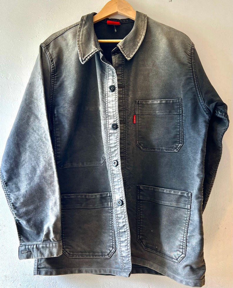 Vintage French Workman's Jacket, Paratrooper Style - Etsy