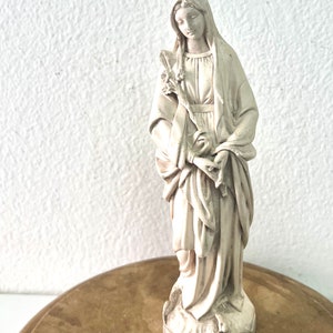 Collection of vintage French Statues, Mary, St Teresa, Virgin Mary 3)