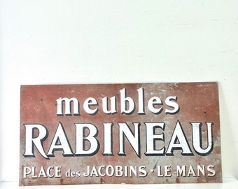 Vintage Extra Large Hand Painted Advertising Sign, from Provence