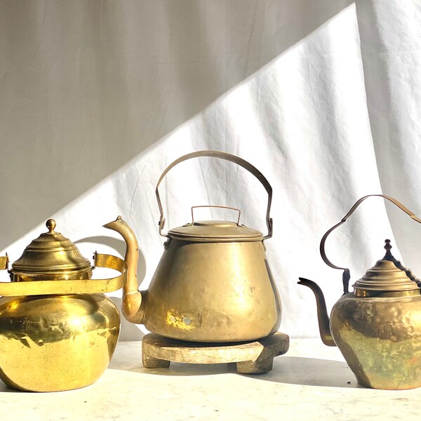 Brass Teapot Etsy