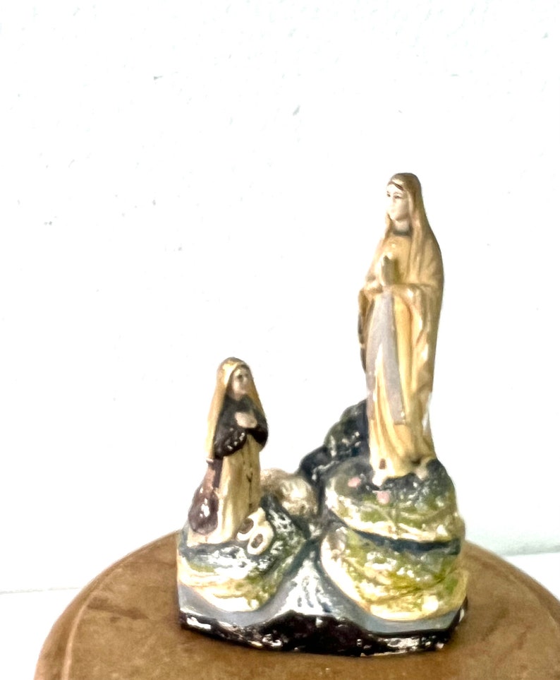 Collection of vintage French Statues, Mary, St Teresa, Virgin Mary 5)