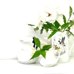 Vintage Ironstone China Pitchers, French Vase, French Pitcher, Limoges