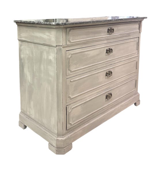 grey marble dresser Nathan 6-Drawer Dresser Grey