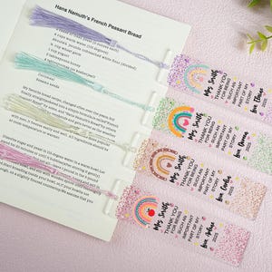 Custom Bookmark for Teacher,Personalized Teacher Bookmark,Teacher Appreciation Gift,Back To School Gift,Book Lover Gift