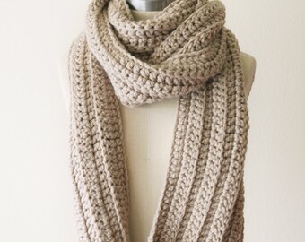 Chunky Scarf in Linen - SALE