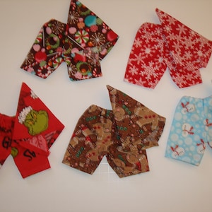 Handmade Elf clothes (12&quot;) -  shorts and hat set -- Choose 1 - Christmas prints
