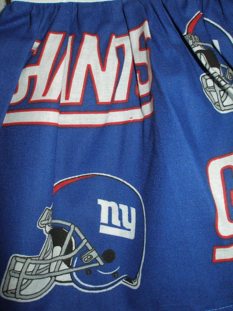 Handmade Dress for 18 inch dolls - football team print - Choose 1 New York Giants